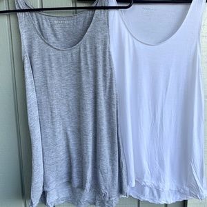Everlane The Ryan Tank set of 2 gray/white M